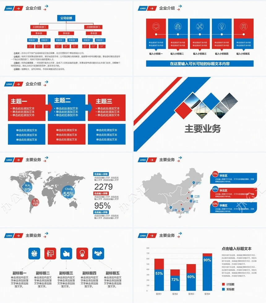 公司介绍产品推广未来展望商务合作设计PPT模板