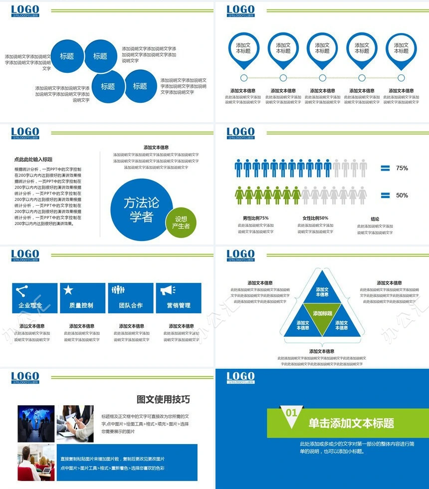 年终总结商务汇报公司简介PPT演示文字全动态PPT模版