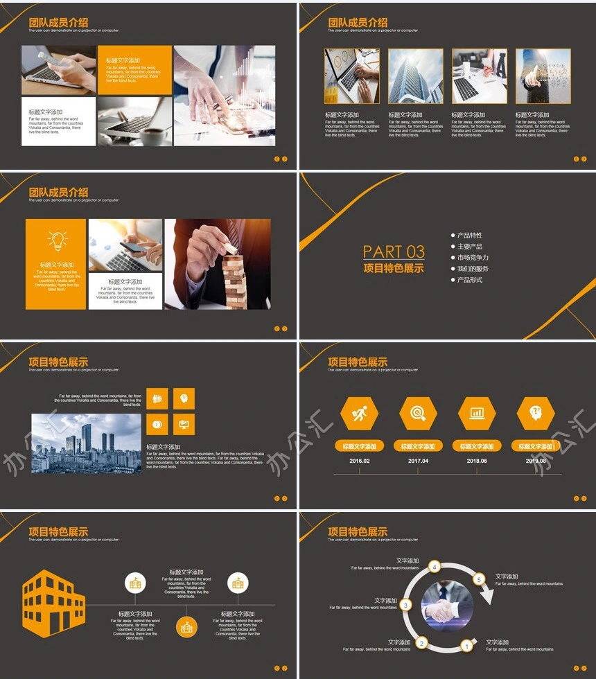 房地产市场评估分析公司介绍产品推广工作汇报等PPT模板