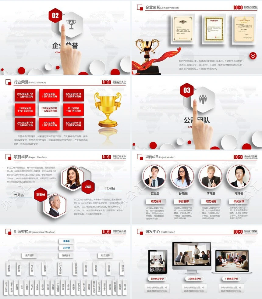 大气红色公司介绍产品宣传企业文化品牌展示PPT