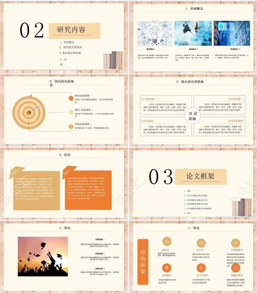 黄色毕业答辩开题报告PPT模板