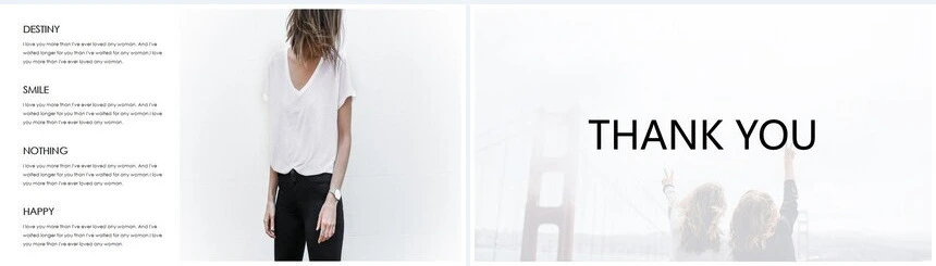 极简时尚风工作总结PPT模板