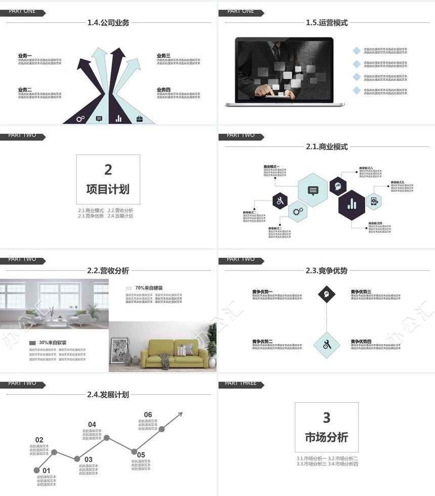 装修设计房产建筑项目汇报商业计划书