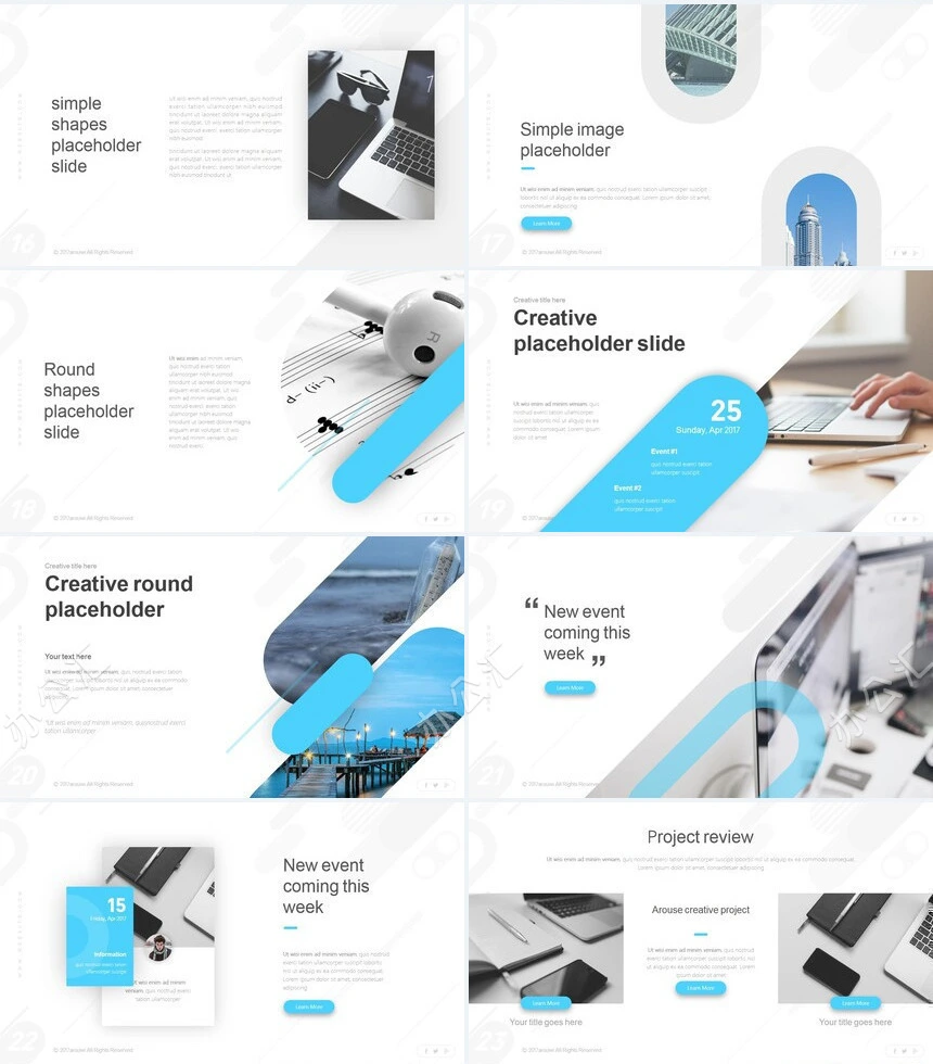 2023商务欧美风通用PPT模板