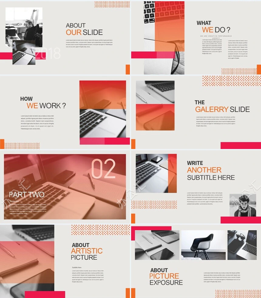 2024简约杂志风通用PPT模板