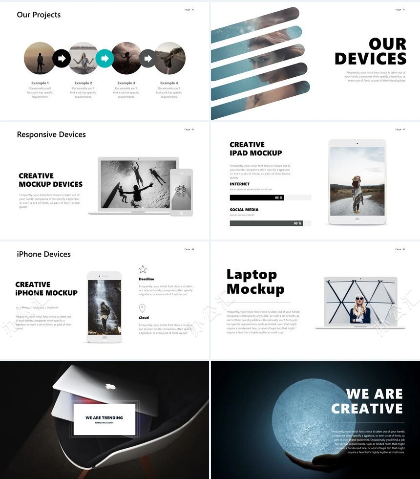 商务欧美公司简介商业计划书品牌宣传PPT模板