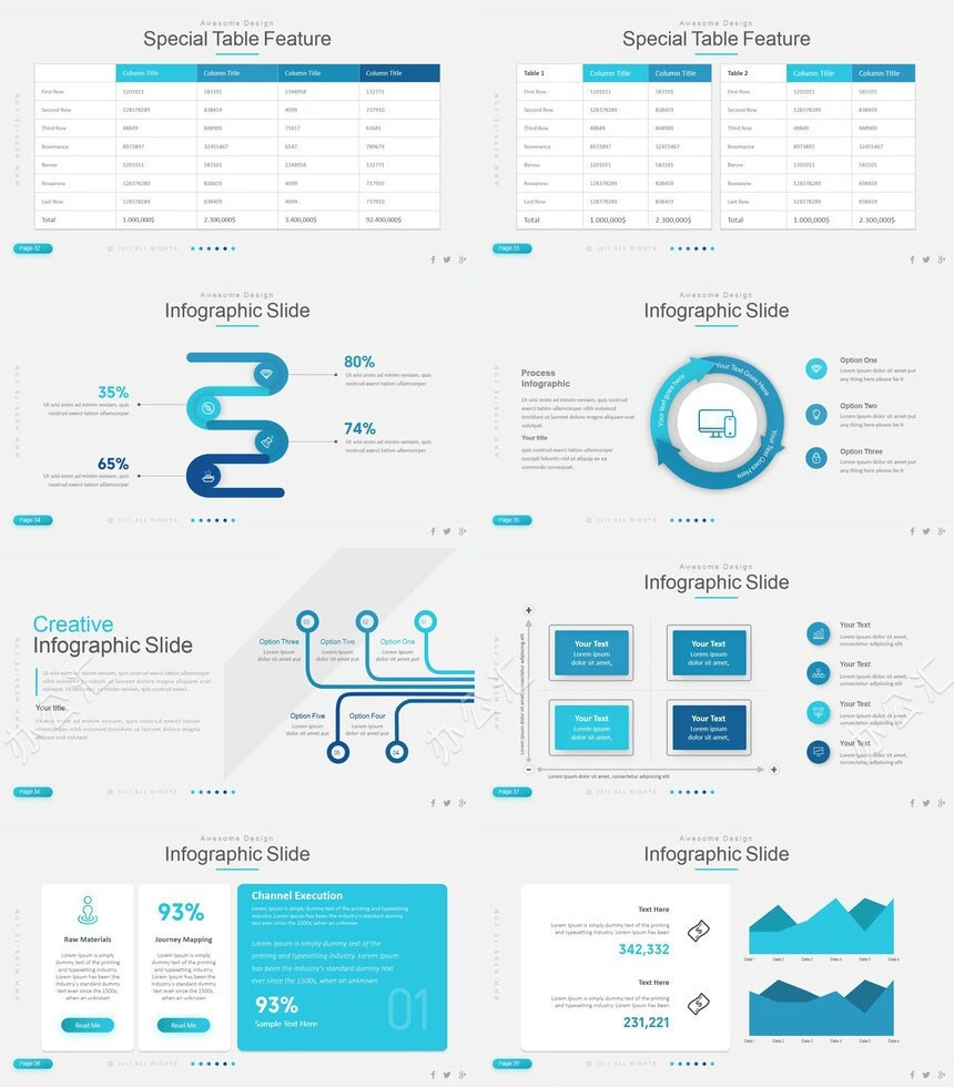 商务欧美风通用PPT模板