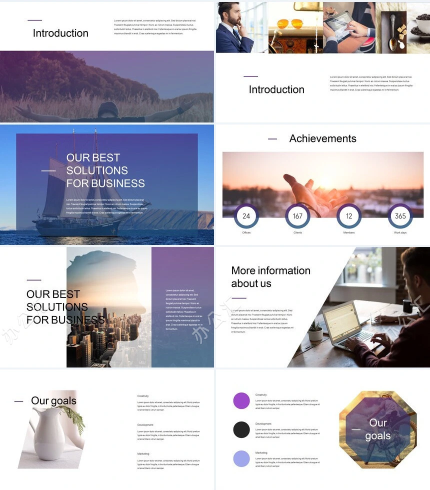 商务风通用商业计划书项目简介PPT模板