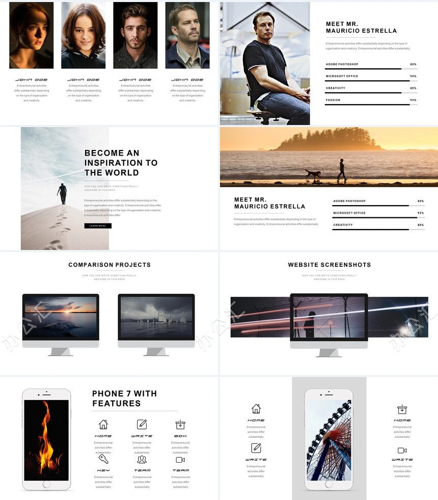 大气简约轻奢品牌商业计划书项目简介PPT模板