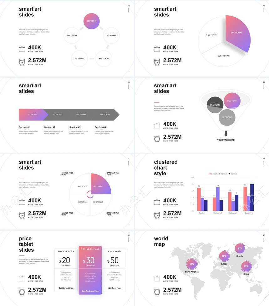广告策划商业计划书欧美通用PPT模板