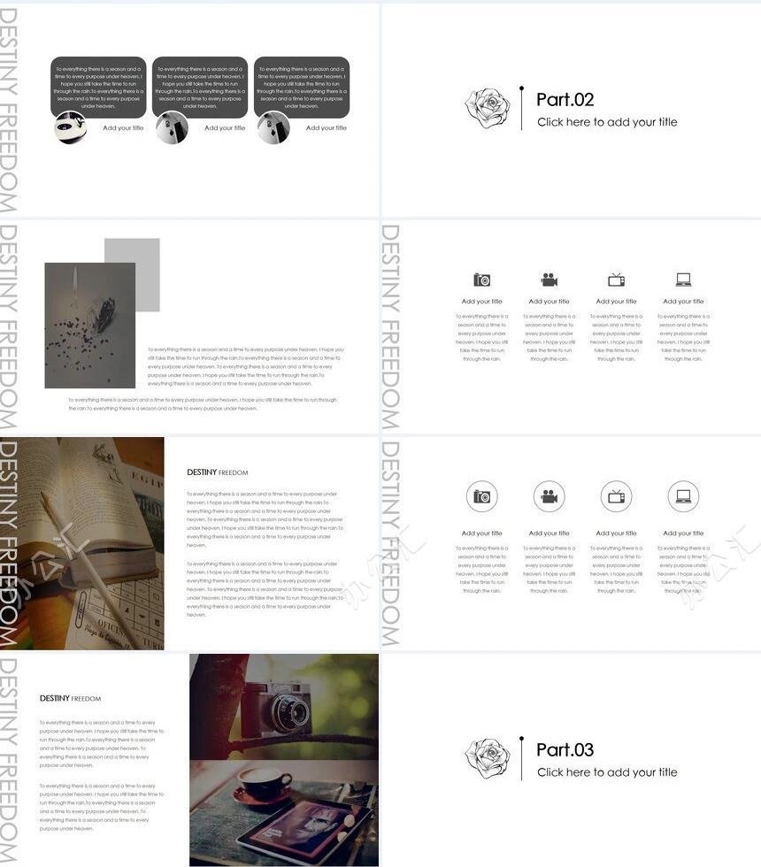 文艺复古欧美风高端品牌宣传通用PPT模板