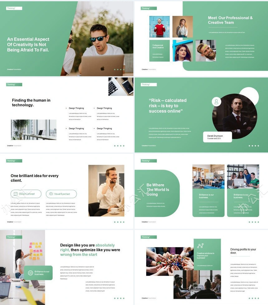 时尚欧美商业计划书广告策划通用PPT模板