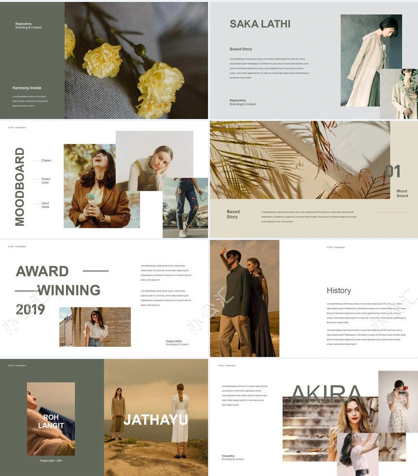 时尚欧美服装奢侈品高端品牌宣传通用PPT模板