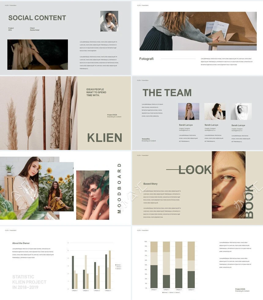 时尚欧美服装奢侈品高端品牌宣传通用PPT模板