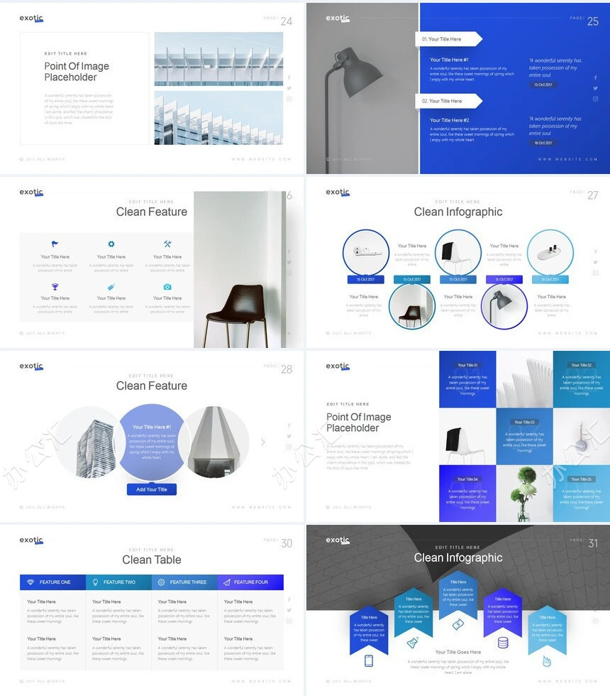 时尚高端商务欧美风商业计划书通用
