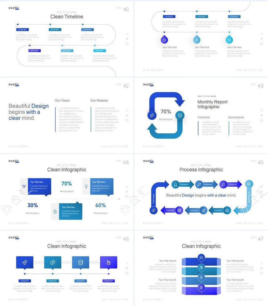 时尚高端商务欧美风商业计划书通用
