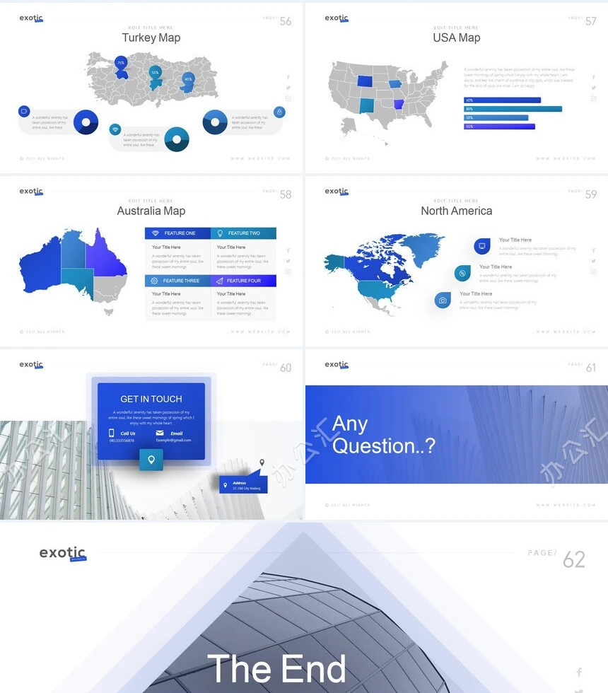 时尚高端商务欧美风商业计划书通用