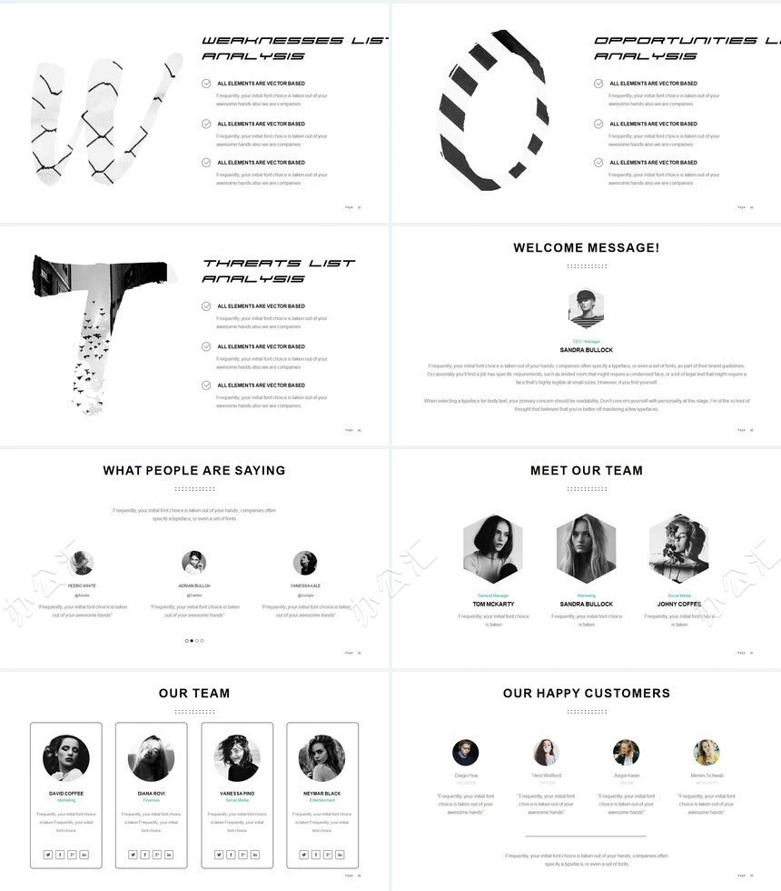 时尚高端欧美轻奢品牌商业计划书项目简介PPT模板