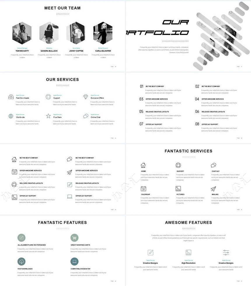 时尚高端欧美轻奢品牌商业计划书项目简介PPT模板