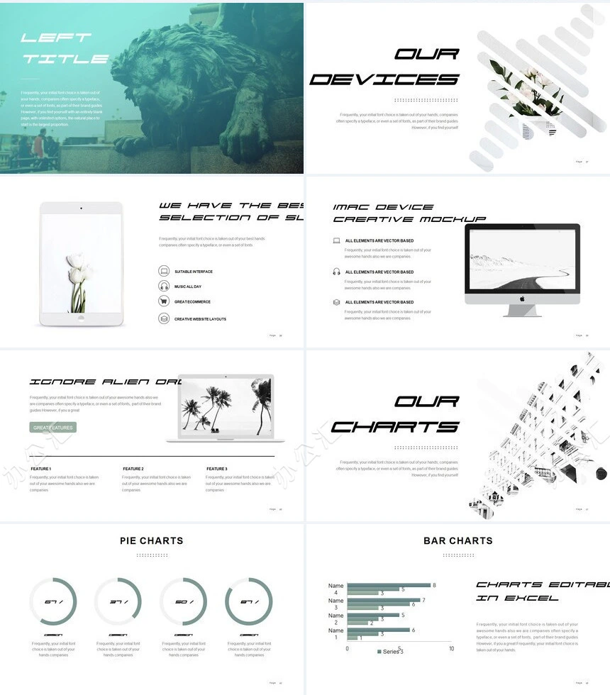 时尚高端欧美轻奢品牌商业计划书项目简介PPT模板