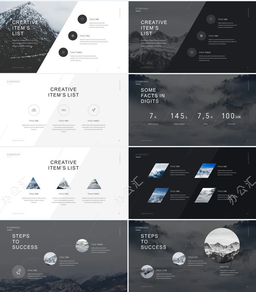 时尚高级品牌宣传通用PPT模板