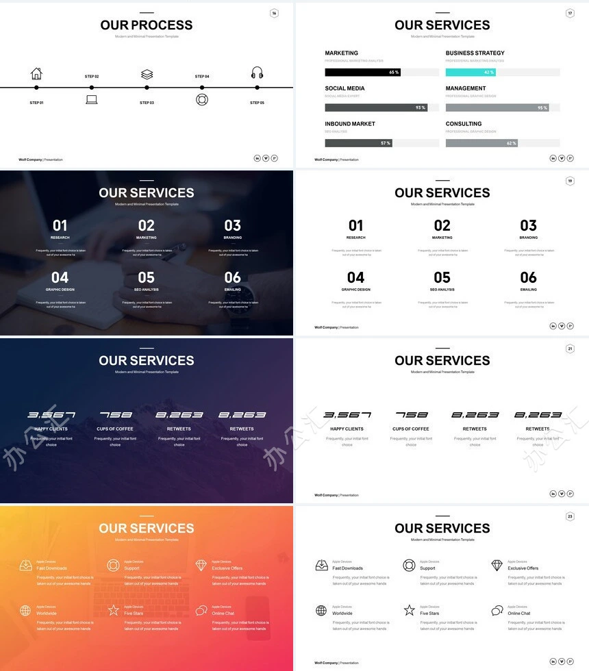 杂志风通用PPT模板