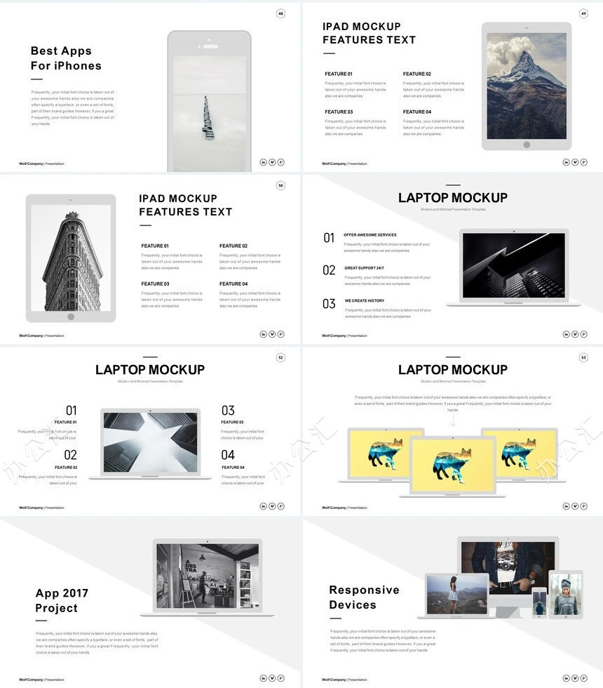 杂志风通用PPT模板