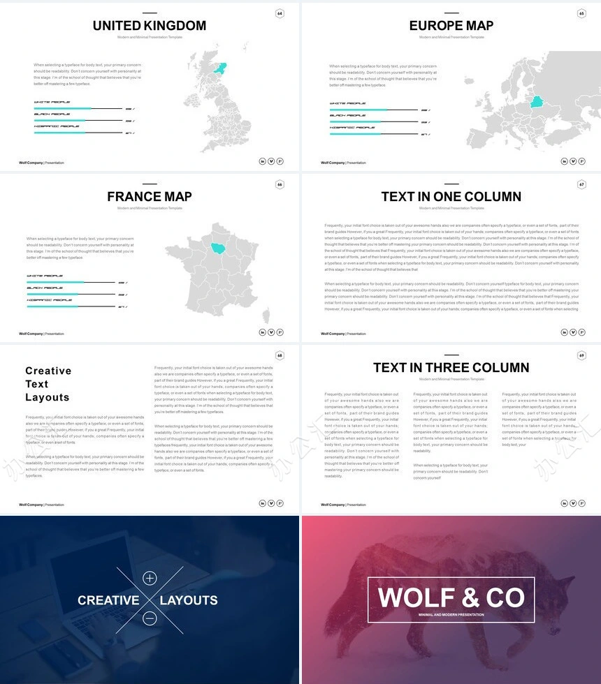 杂志风通用PPT模板