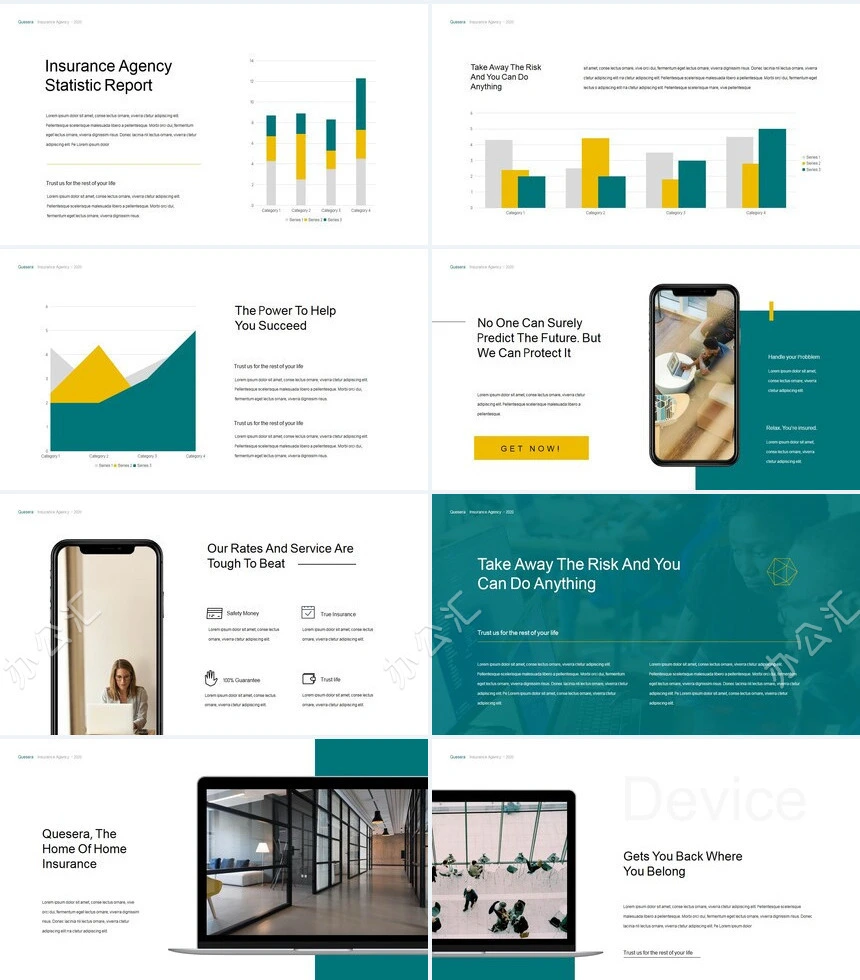 欧美商业计划书广告策划通用PPT模板