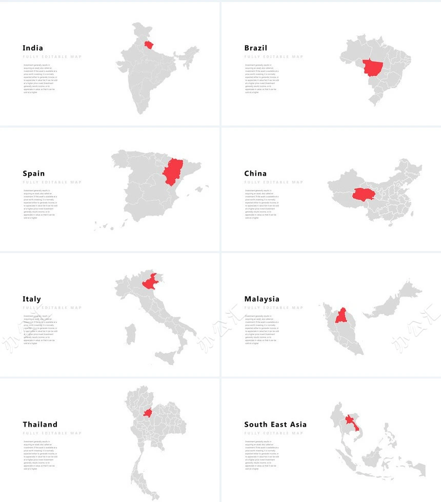 欧美商务瑜伽健身户外运动通用PPT模板