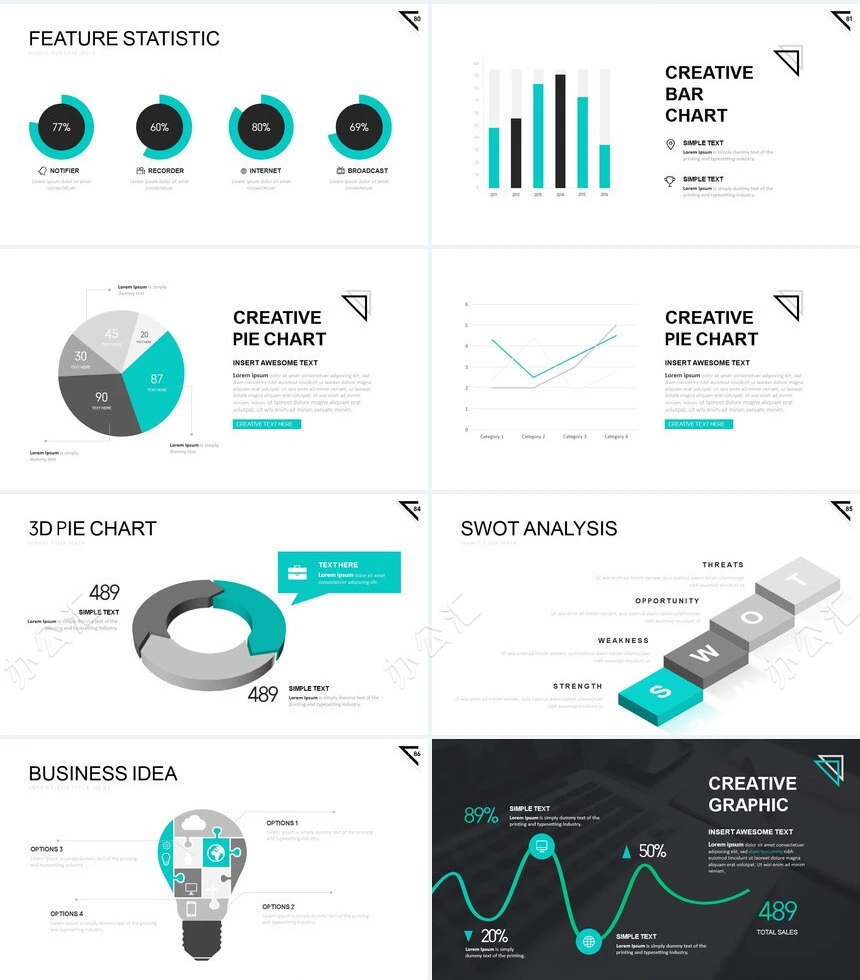 欧美商务风公司简介商务报告项目展示PPT模板