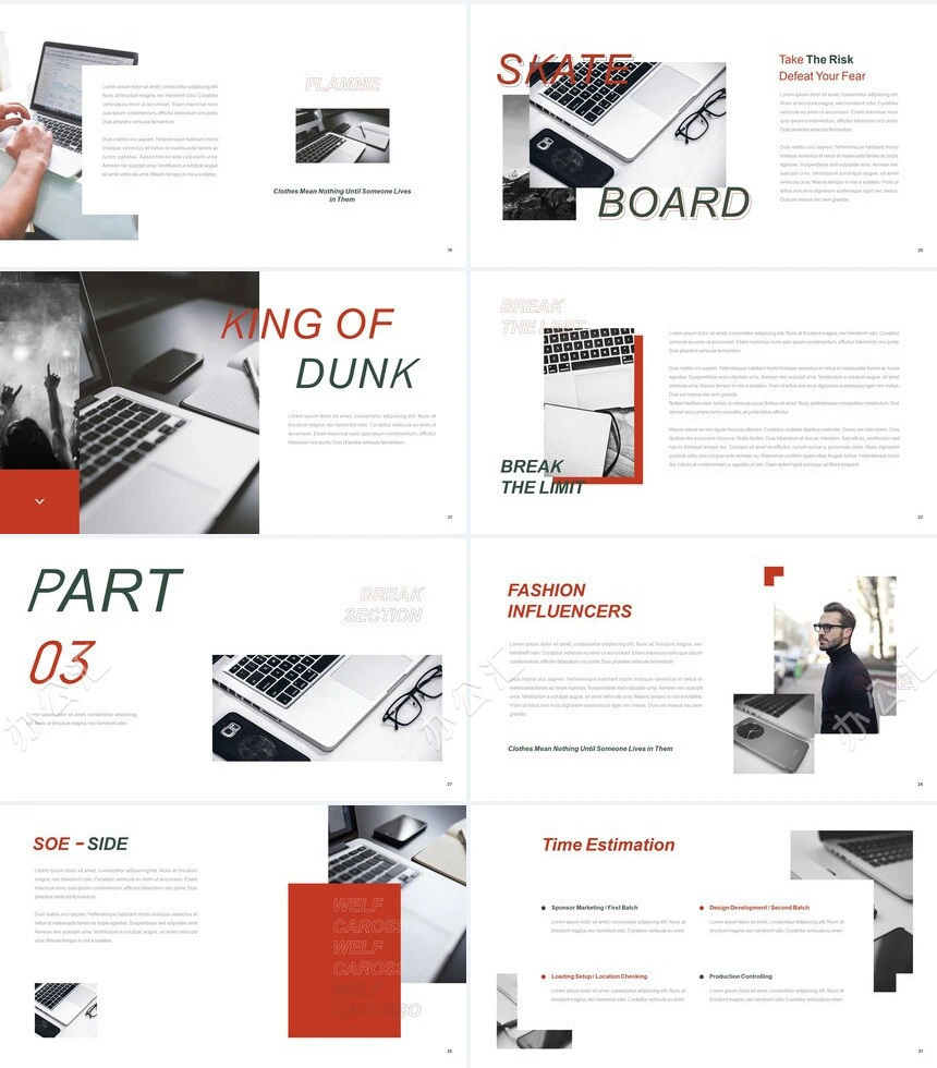 欧美杂志风商业通用PPT模板