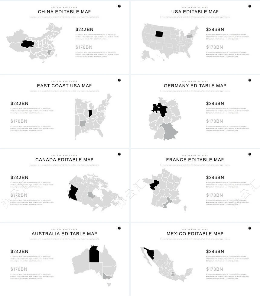 欧美杂志风摄影风景相册PPT模板