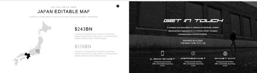 欧美杂志风摄影风景相册PPT模板