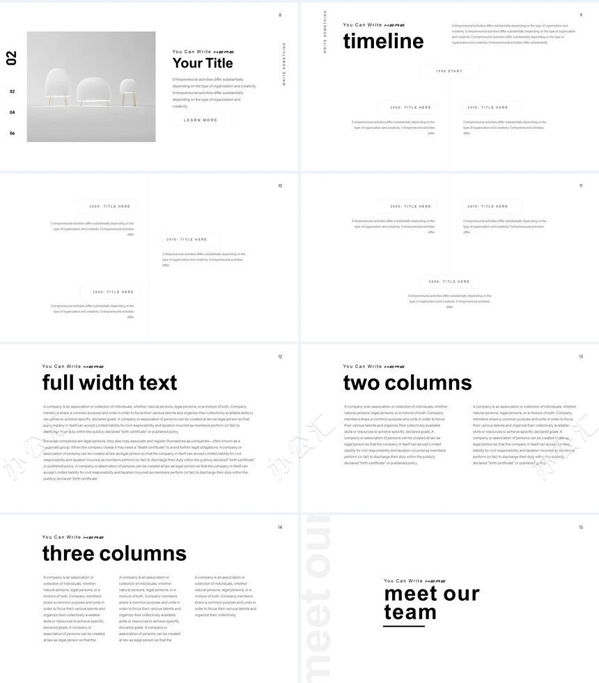 欧美通用PPT模板