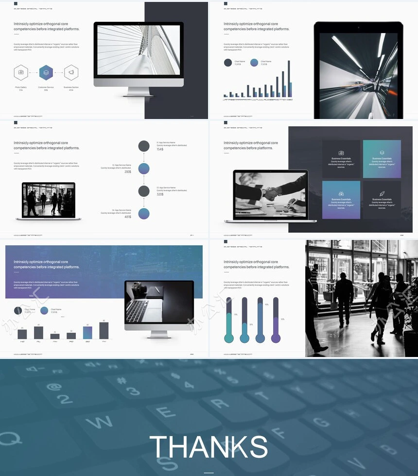 灰色冷峻风公司介绍项目简介通用PPT模板