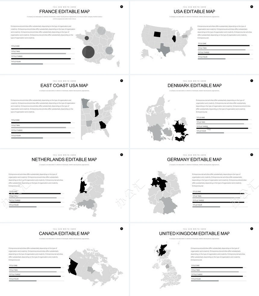 简约欧美杂志风高端通用PPT模板