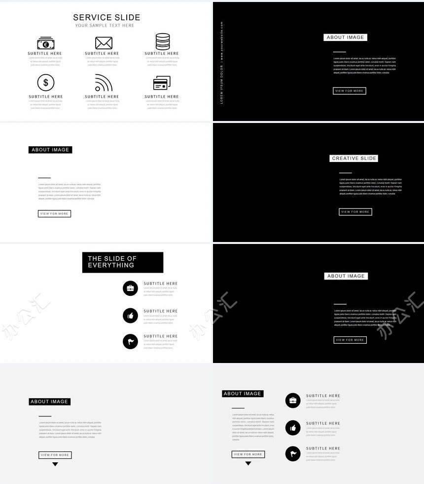 轻奢商务公司简介商业计划书PPT模板相册图片