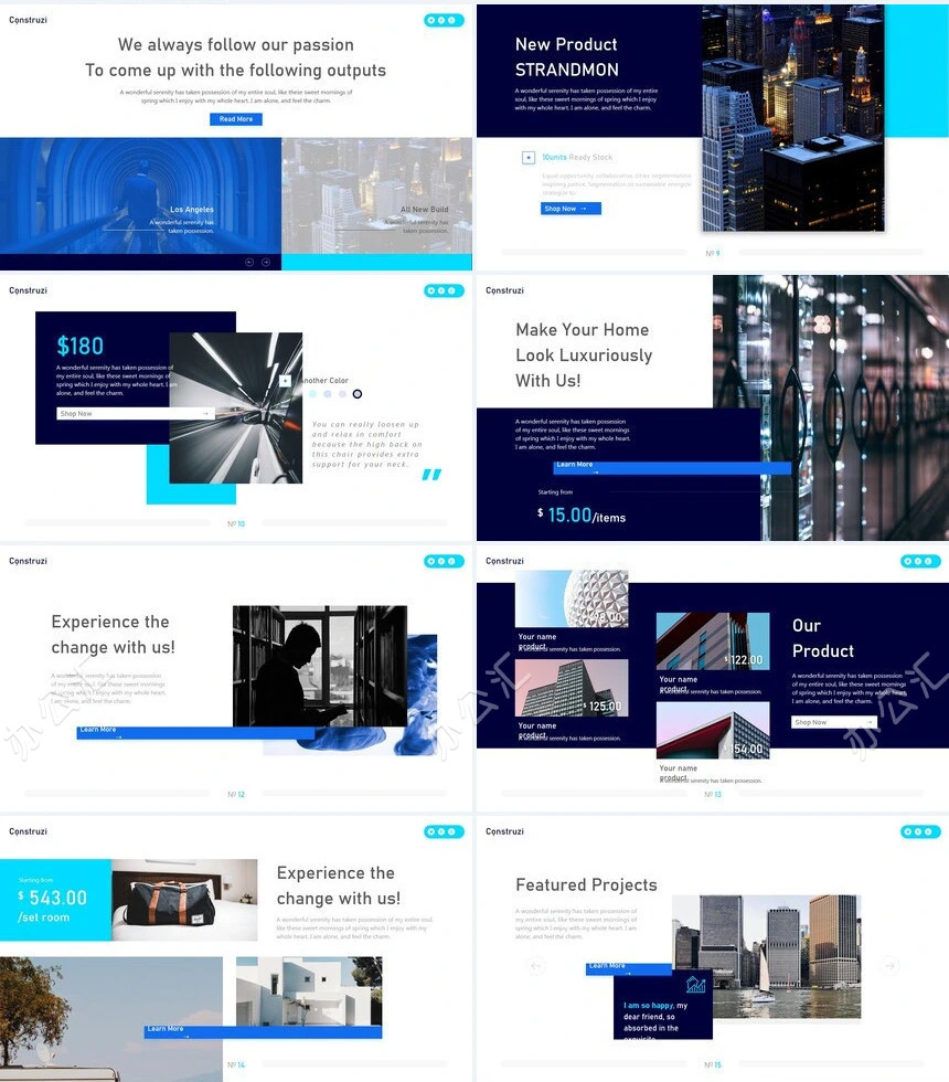 高端大气简约欧美风商业计划书公司宣传通用PPT模板