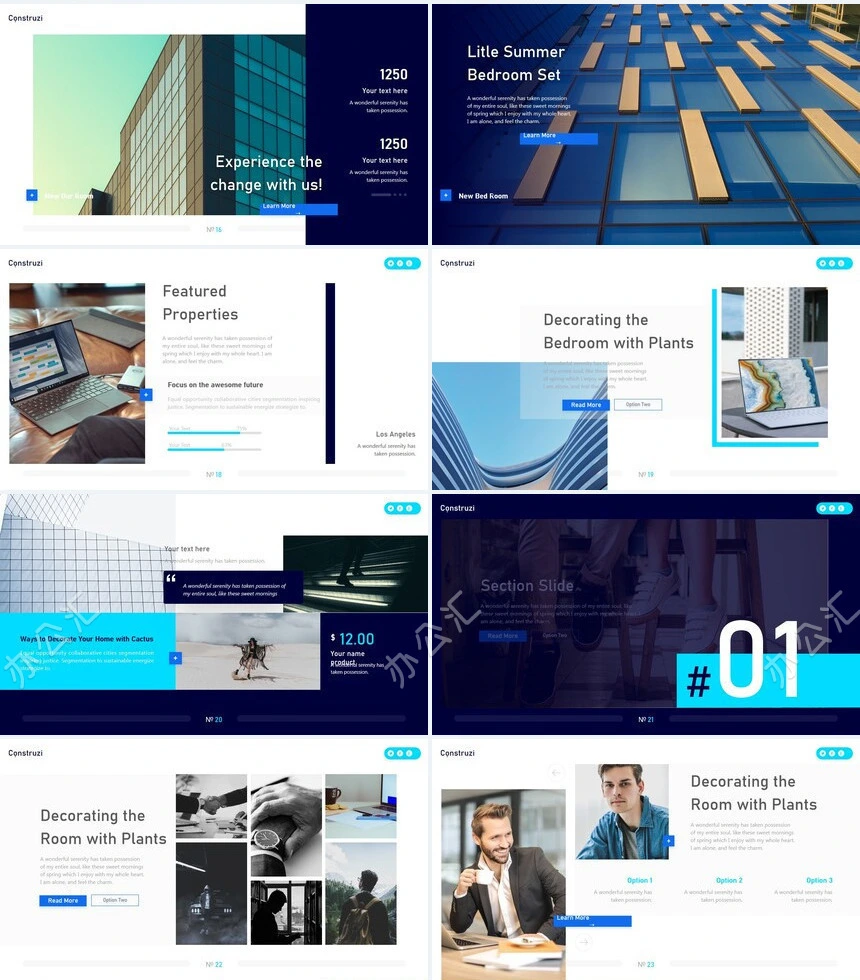 高端大气简约欧美风商业计划书公司宣传通用PPT模板