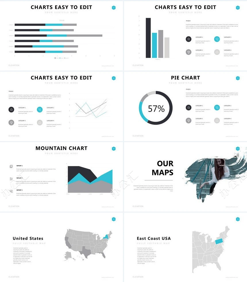 高端欧美广告策划摄影设计品牌宣传PPT模板