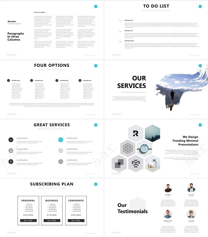 高端欧美广告策划摄影设计品牌宣传PPT模板