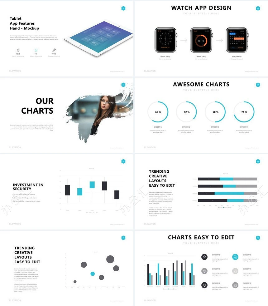 高端欧美广告策划摄影设计品牌宣传PPT模板
