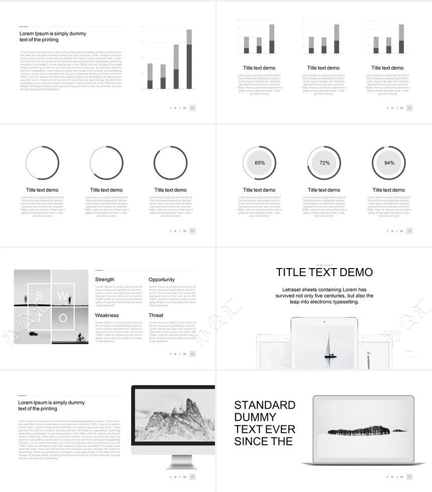 黑灰高级感冷清风商业计划书企业宣传通用PPT模板