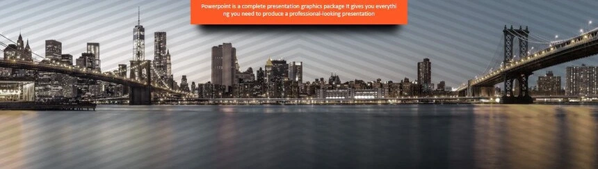 建筑夜景欧美风高端PPT模版