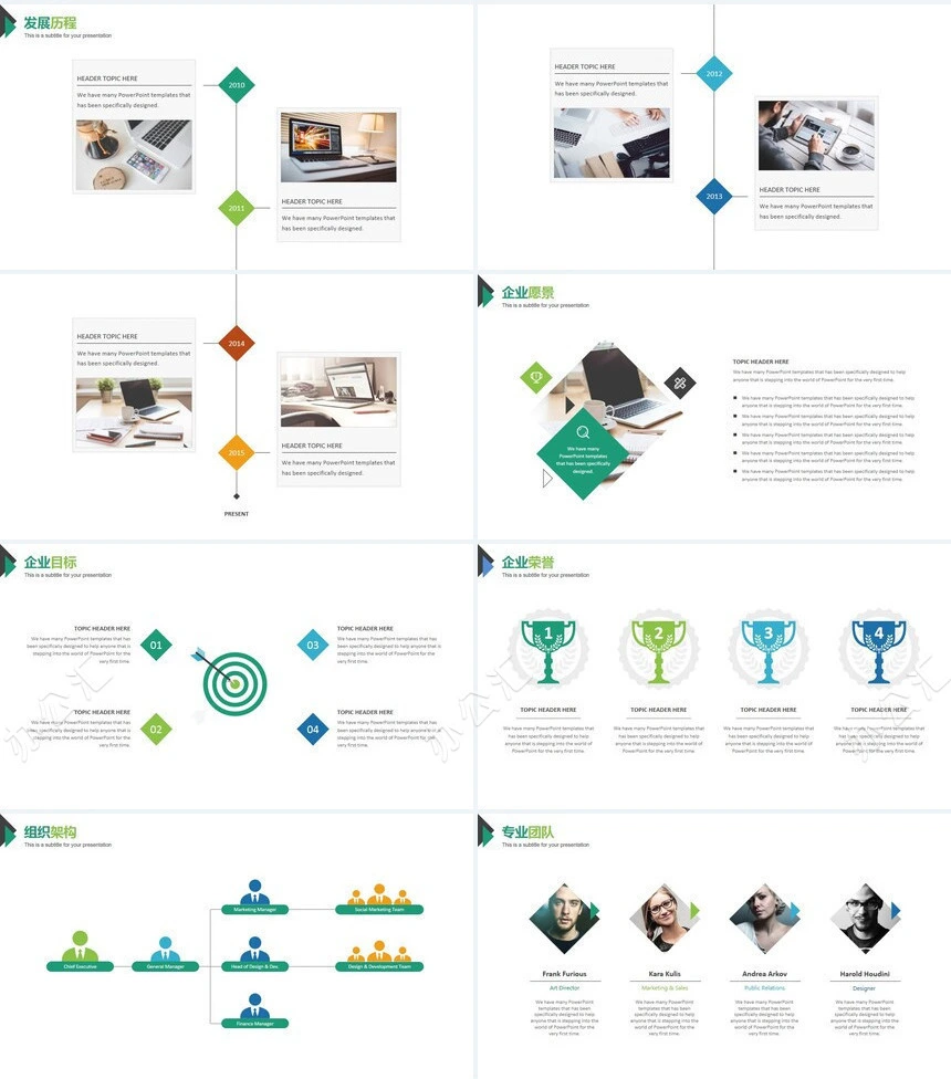 欧美商务风企业推介PPT模板企业推介项目展示计划总结商业融资