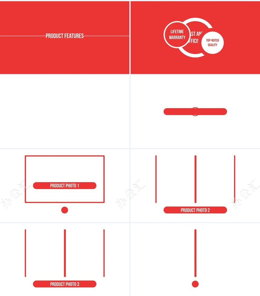 玫红欧美快闪PPT模板
