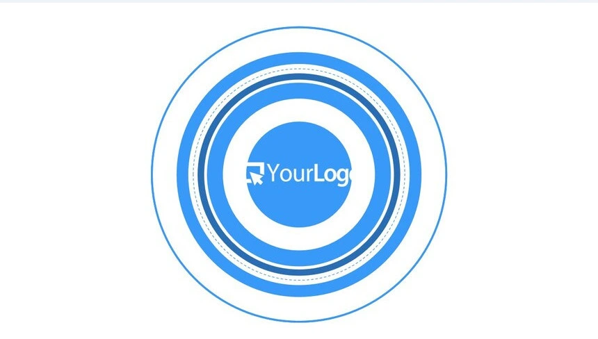 蓝色欧美快闪PPT模板