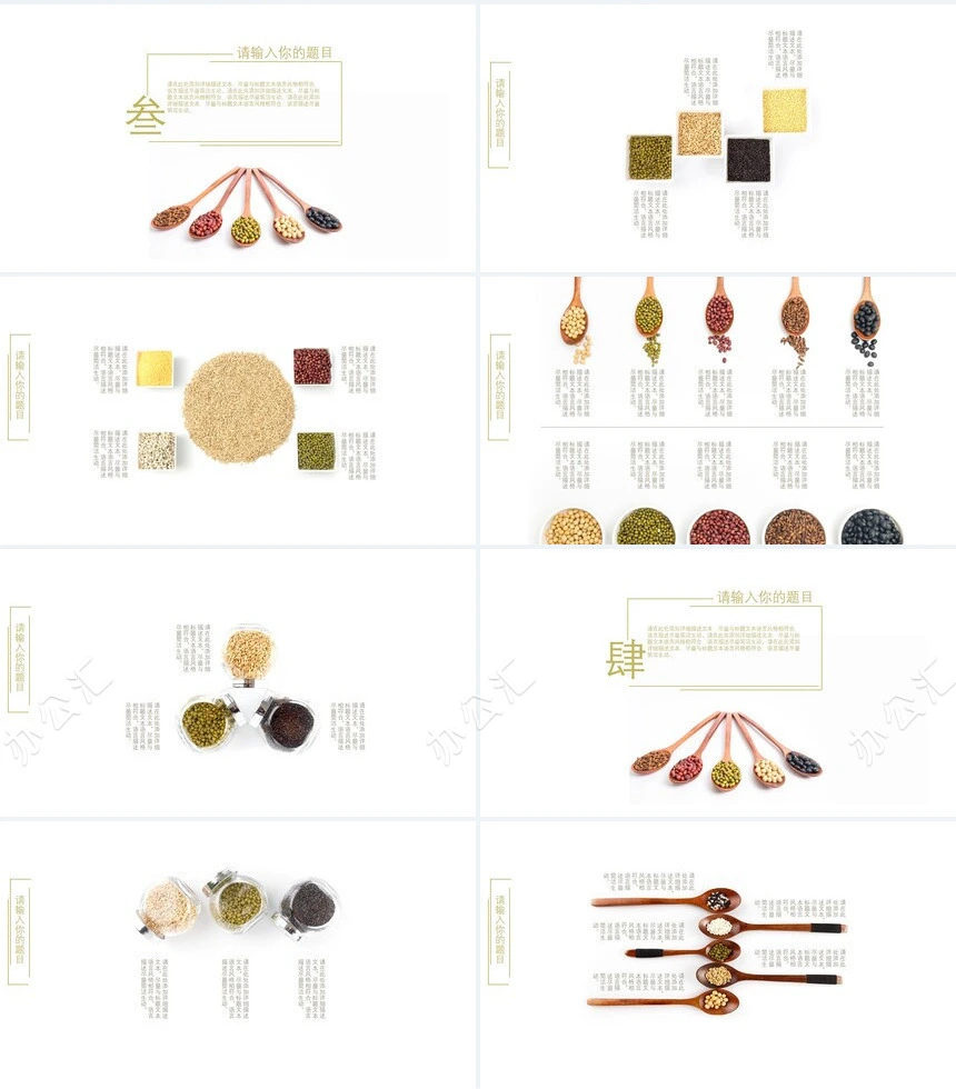 食品加工饮食类商业项目计划书PPT模板