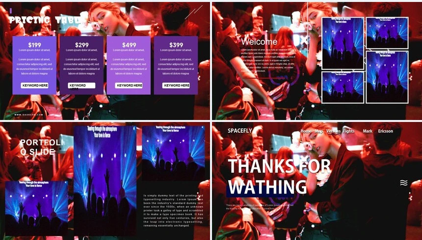 欧美杂志高端品牌宣传画册影楼摄影相册PPT动态模板